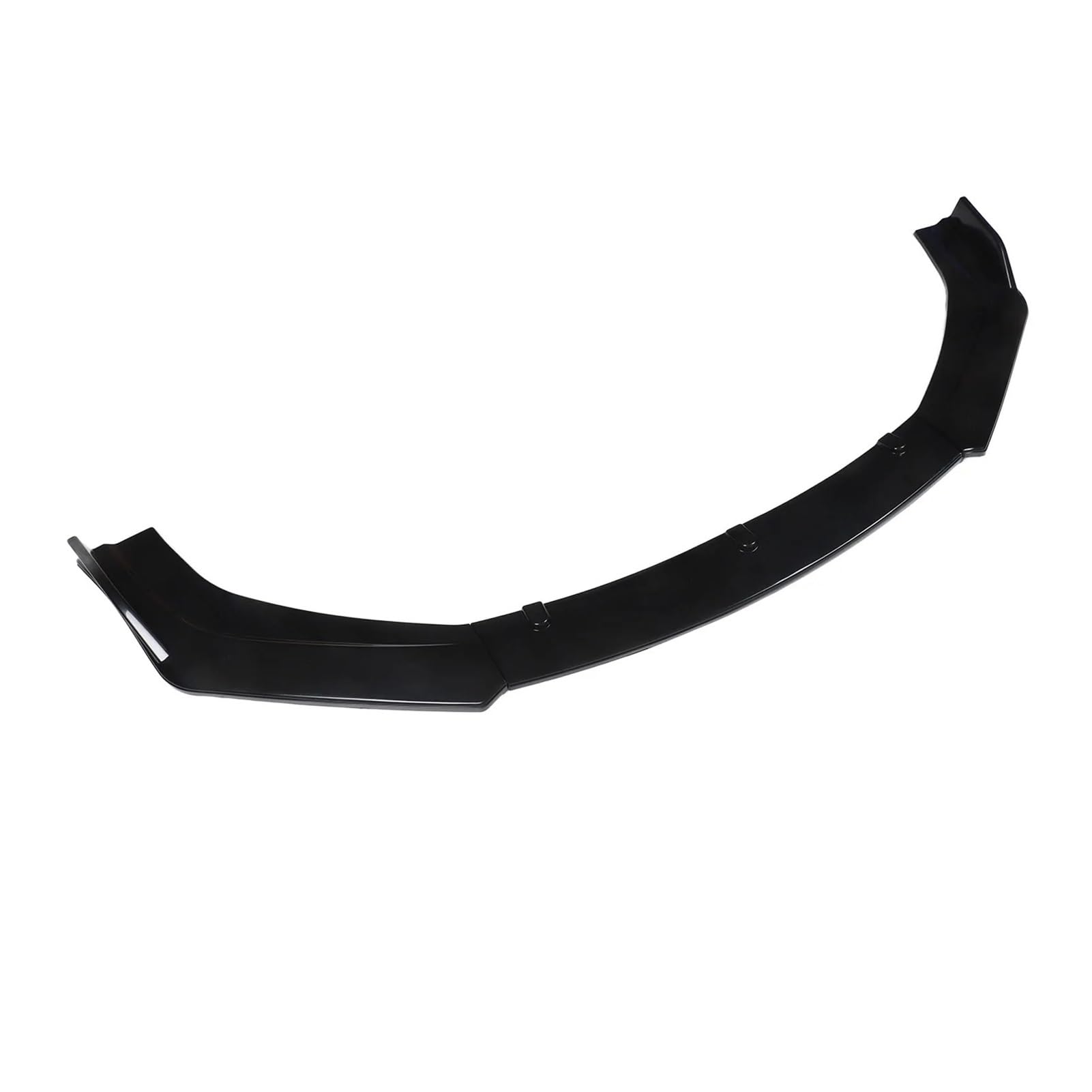 Frontspoiler Frontspoilerlippe Splitter Kit Schwarz glänzend Hochfestes Universal-Frontspoiler-Bodykit 3-teilig Auto Frontstoßstange Frontspoiler Frontspoilerlippe Splitter Kit Schwarz glänzend Hochfestes Universal-Frontspoiler-Bodykit 3-teilig Auto Frontstoßstange von RFSHOP