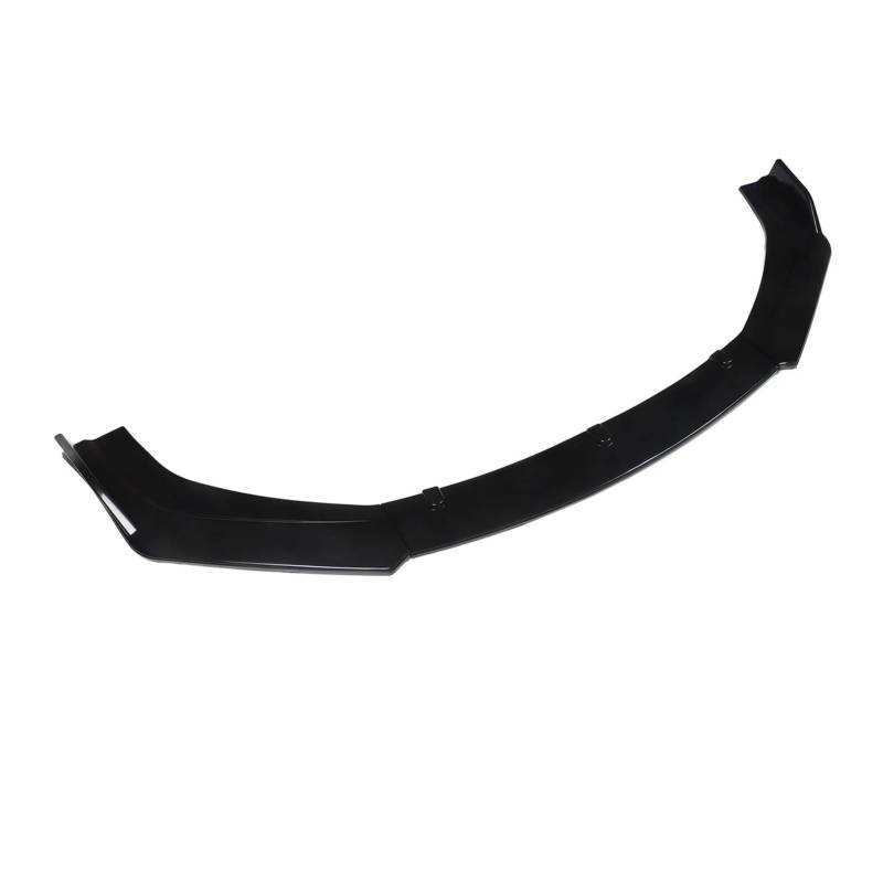 Frontspoiler Frontspoilerlippe Splitter Kit Schwarz glänzend Hochfestes Universal-Frontspoiler-Bodykit 3-teilig Auto Frontstoßstange von RFSHOP
