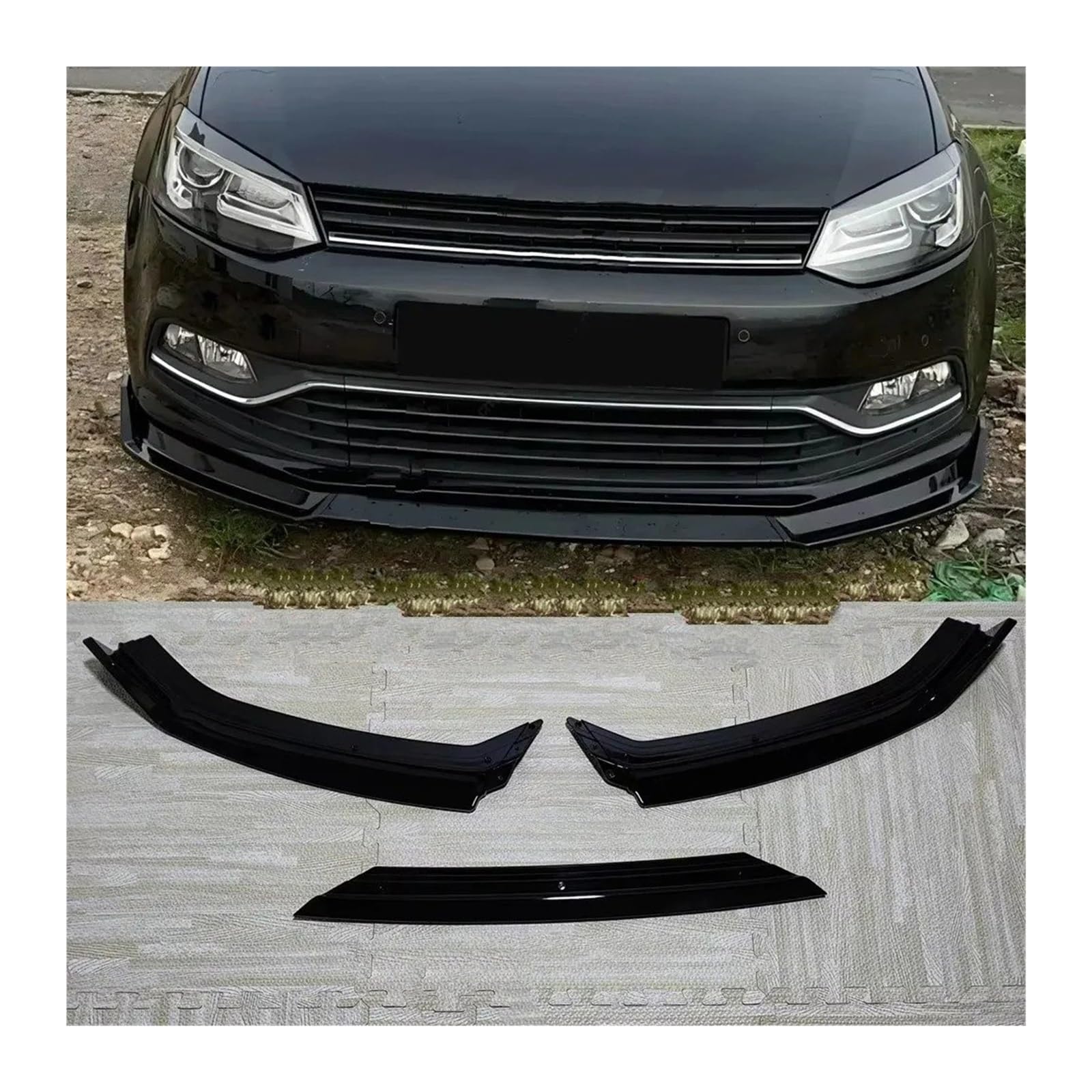 Frontspoiler Frontstoßstange Lip Splitter Spoiler Diffusor 3 Stück Für VW Für Polo MK5 6R Für TSI Für TDI Standard 2009-2017 MK6 Für GTI MPI Für TSI TGI 2017-2021 Auto Frontstoßstange(MK5 2014-2017) Frontspoiler Frontstoßstange Lip Splitter Spoiler Diffusor 3 Stück Für VW Für Polo MK5 6R Für TSI Für TDI Standard 2009-2017 MK6 Für GTI MPI Für TSI TGI 2017-2021 Auto Frontstoßstange(MK5 2014-2017) von RFSHOP