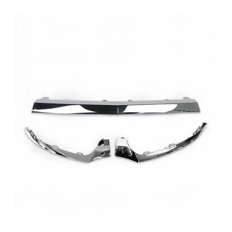 Frontspoiler Frontstoßstange Unterlippe Zierleiste Chrom Auto Body Kit Zubehör Glänzend Schwarz Für Benz Klasse C W205 2014 2015 2016 2017 2018 Auto Frontstoßstange(Chrome A Set) von RFSHOP