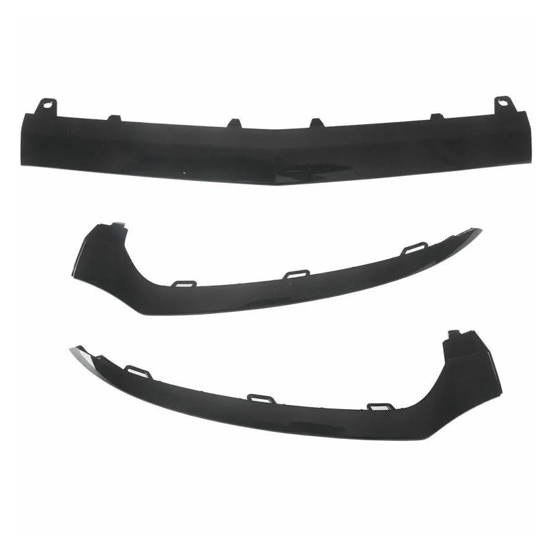 Frontspoiler Frontstoßstange Unterlippe Zierleiste Chrom Auto Body Kit Zubehör Glänzend Schwarz Für Benz Klasse C W205 2014 2015 2016 2017 2018 Auto Frontstoßstange(Glossy Black A Set) von RFSHOP