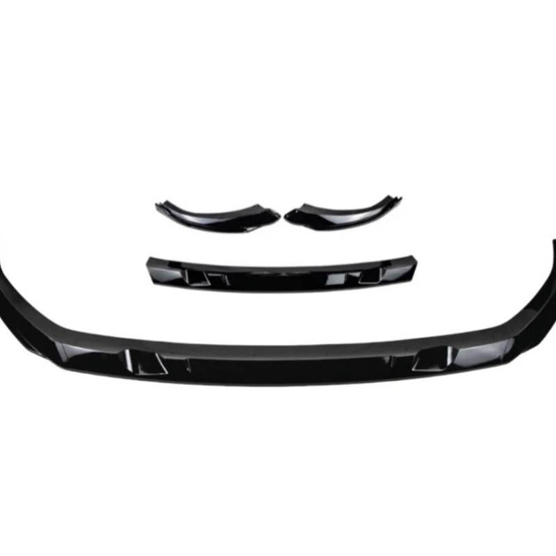 Frontspoiler Frontstoßstangenlippe, ABS-Frontstoßstangenlippe Spoilersplitter Bodykit Autozubehör Für Kia EV6/EV6 GT Für GT-Line 2022 2023 2024 Auto Frontstoßstange(Schwarz) von RFSHOP