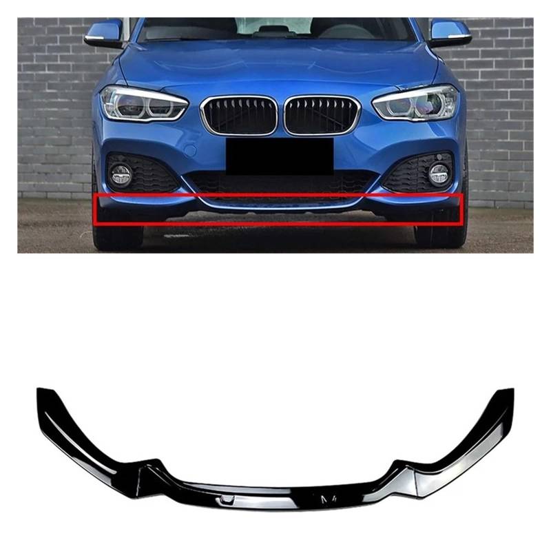 Frontspoiler Für 1er F20 F21 2015 2016 2017 2018 2019 118i 120i M135i M140i Performance Frontstoßstange Splitter Lip Auto Diffusor Body Kit Spoiler Auto Frontstoßstange(Glossy Black) von RFSHOP