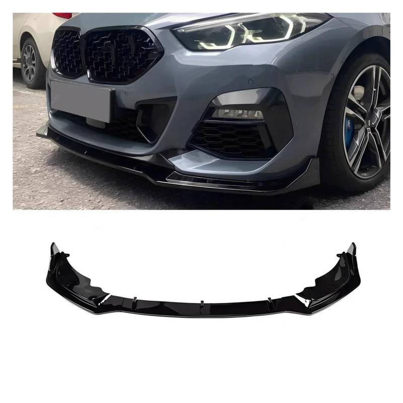 Frontspoiler Für 2 Serie F44 225i M235i M240i Gran Coupe 2020 2021 2022 2023 2024 Front Bumper Spoiler Lip Splitter Diffusor Schutz Abckung ABS Tuning Auto Frontstoßstange(Gloss Black) von RFSHOP