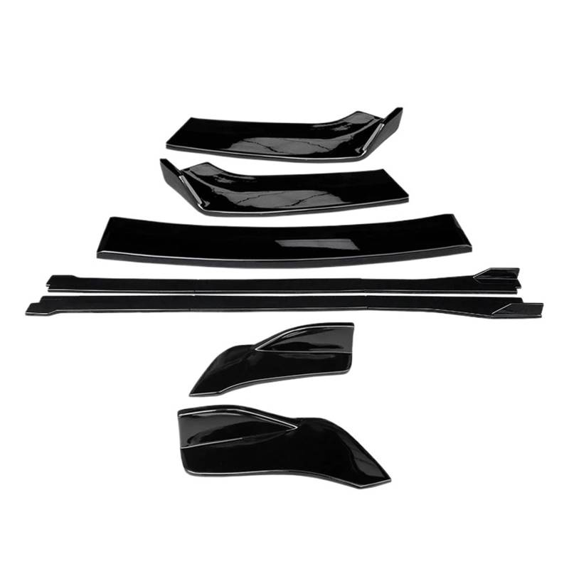 Frontspoiler Für 2er F22 F23 218i 220i 2014 2015 2016 2017 2018 2019 Auto Frontstoßstange Splitter Lip Body Kit Spoiler Seitenschweller Heckumschlingungswinkel Carbon Auto Frontstoßstange(Gloss Black) von RFSHOP
