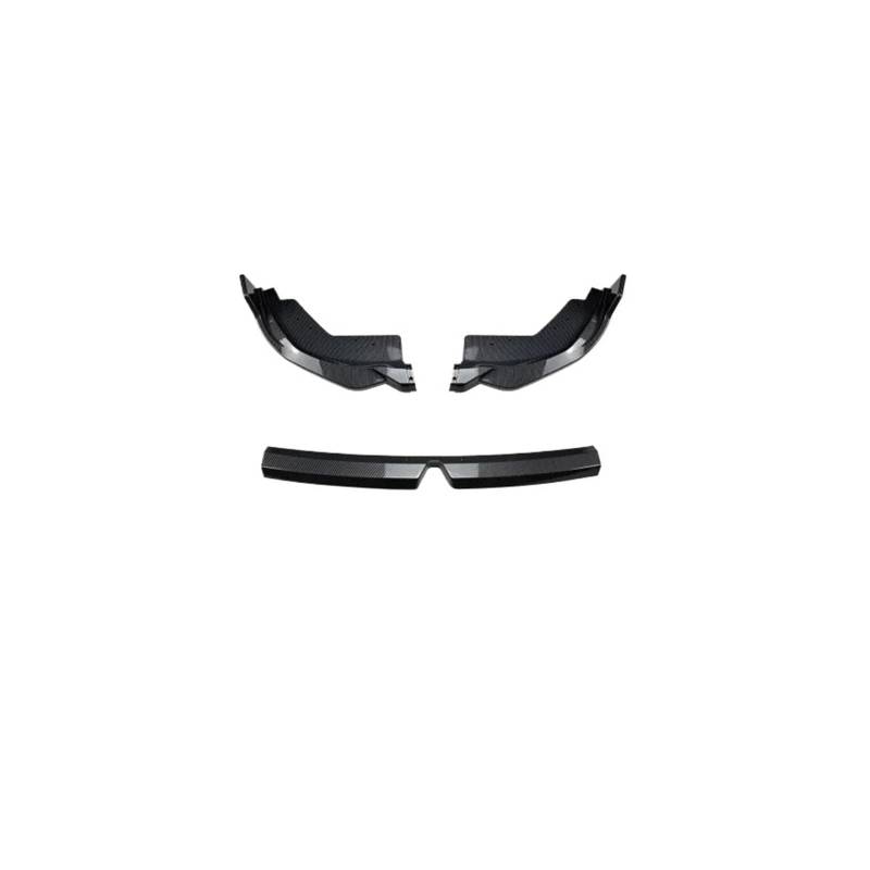 Frontspoiler Für 3er G20 Für LCI Sport 320i 325i 2023 2024 2025 + Schwarz Carbon Auto Frontstoßstange Lip Splitter Diffusor Body Kit Spoiler Trim Auto Frontstoßstange(Carbon Printing) von RFSHOP