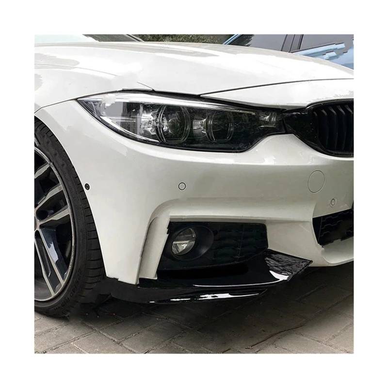 Frontspoiler Für 4 Series F32 F33 F36 Sport 2014-2016 2017 2018 2019 2020 Splitter Diffusor Body Kit Tuning Zubehör 2Pcs Frontschürze Lippe Seitenspoiler Auto Frontstoßstange(Down Gloss Black) von RFSHOP