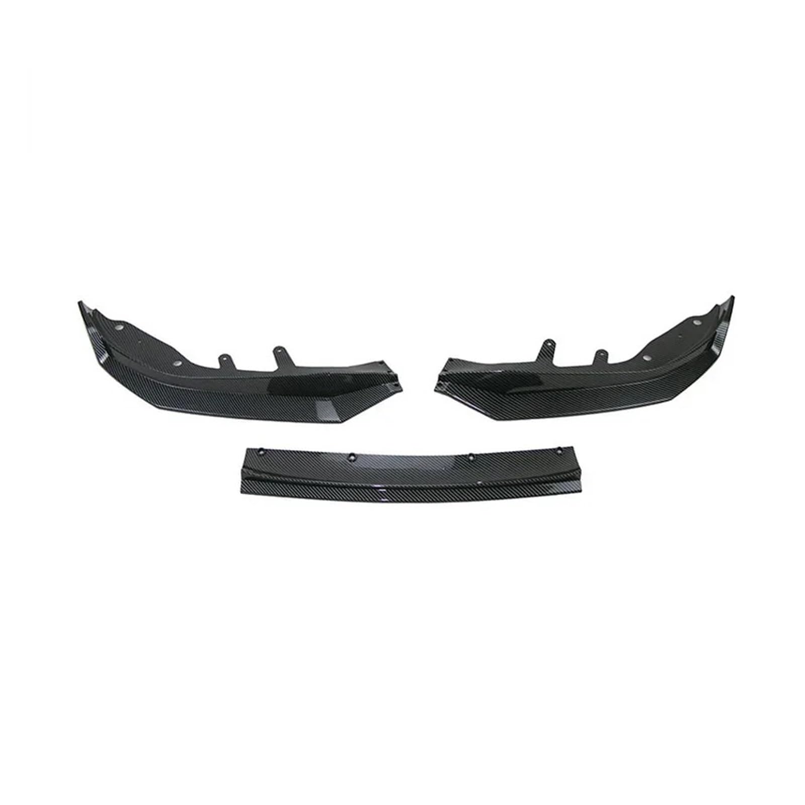 Frontspoiler Für 4 Series G22 G23 420i M440i 2020 2021 2022 2023 Auto Vorderen Stoßfänger Lip Body Kit Spoiler Canard Splitter Diffusor Glanz Schwarz Auto Frontstoßstange(Carbon Look) von RFSHOP