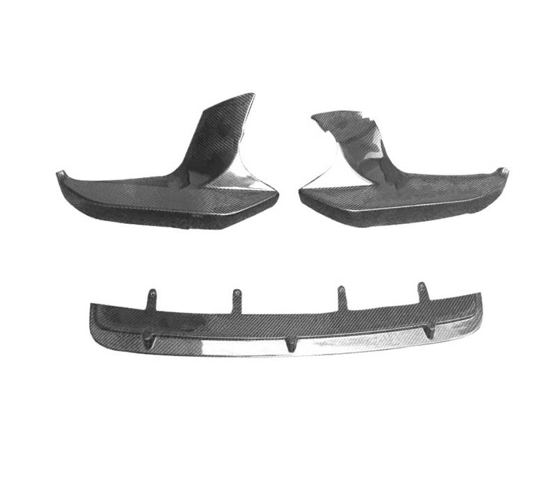 Frontspoiler Für 5 Series F90 Für M5 2017 2018 2019 2020 Auto Bodykit Diffusor Spoiler Real Carbon Fiber Front Bumper Lip Oberen Seite Splitter Canard Trim Auto Frontstoßstange(Lip Splitter Carbon) von RFSHOP