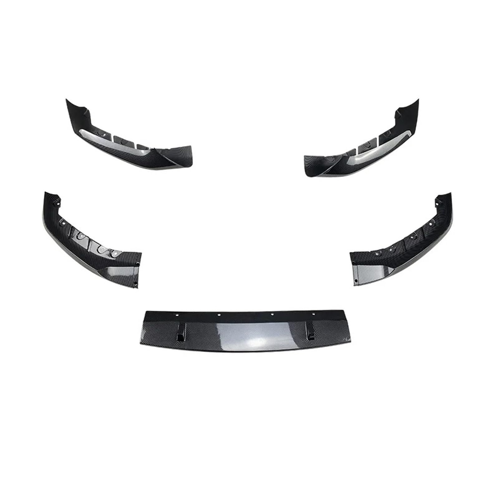 Frontspoiler Für 5 Series G30 G31 Sport 2017 2018 2019 2020 Frontstoßstangenschutz Unteres Blatt Splitter Auto Styling Frontstoßstange Lip Spoiler Auto Frontstoßstange(Kohlefaser-Optik) von RFSHOP