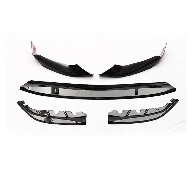 Frontspoiler Für 5 Series G30 G31 Tech Sport 2017 2018 2019 2020 4PCS Tuning Teile Auto Vorderen Stoßfänger Lip Spoiler Diffusor Körper Kit Splitter Auto Frontstoßstange(Glossy Black) von RFSHOP