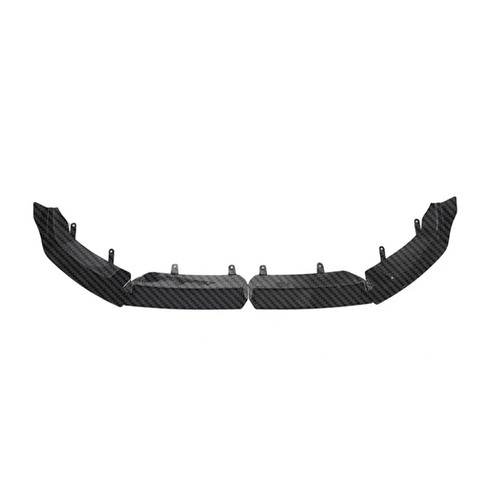 Frontspoiler Für 5 Series G60 G61 520d 530e 550e I5 M60 2023 2024 2025 MP Style Tuning Kits 4-teilige Frontschürzenlippe Spoiler Splitter Diffusor Auto Frontstoßstange(Carbon Look) von RFSHOP
