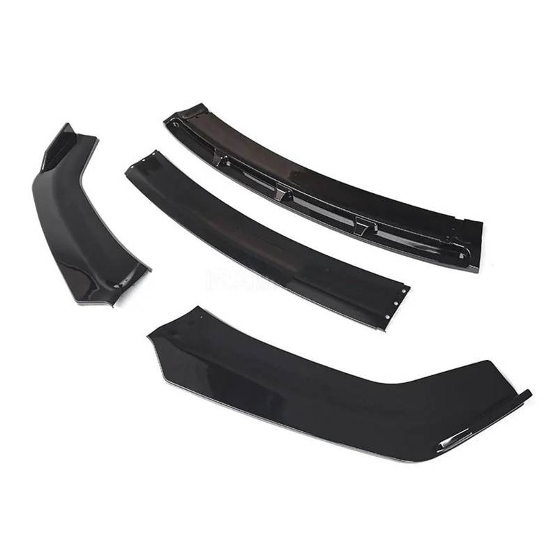 Frontspoiler Für A3 S3 Für A4 S4 Für A5 Für A6 Limousine Für Q3 Auto Frontstoßstange Lip Splitter Universal Spoiler Diffusor Lip Kit Auto Frontstoßstange(Pure Gloss Black) von RFSHOP