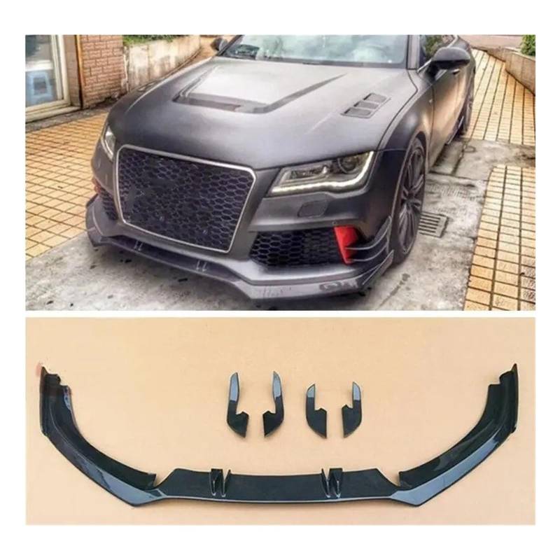 Frontspoiler Für A7 S7 RS7 C7 C7.5 2011 2012 2013 2014 2015 2016 2017 2018 Real Carbon Fiber Front Lip Kit Spoiler Umrüstungen Wind Messer Düsen Abckung Splitter Auto Frontstoßstange(Front Lip 5 PCS) von RFSHOP
