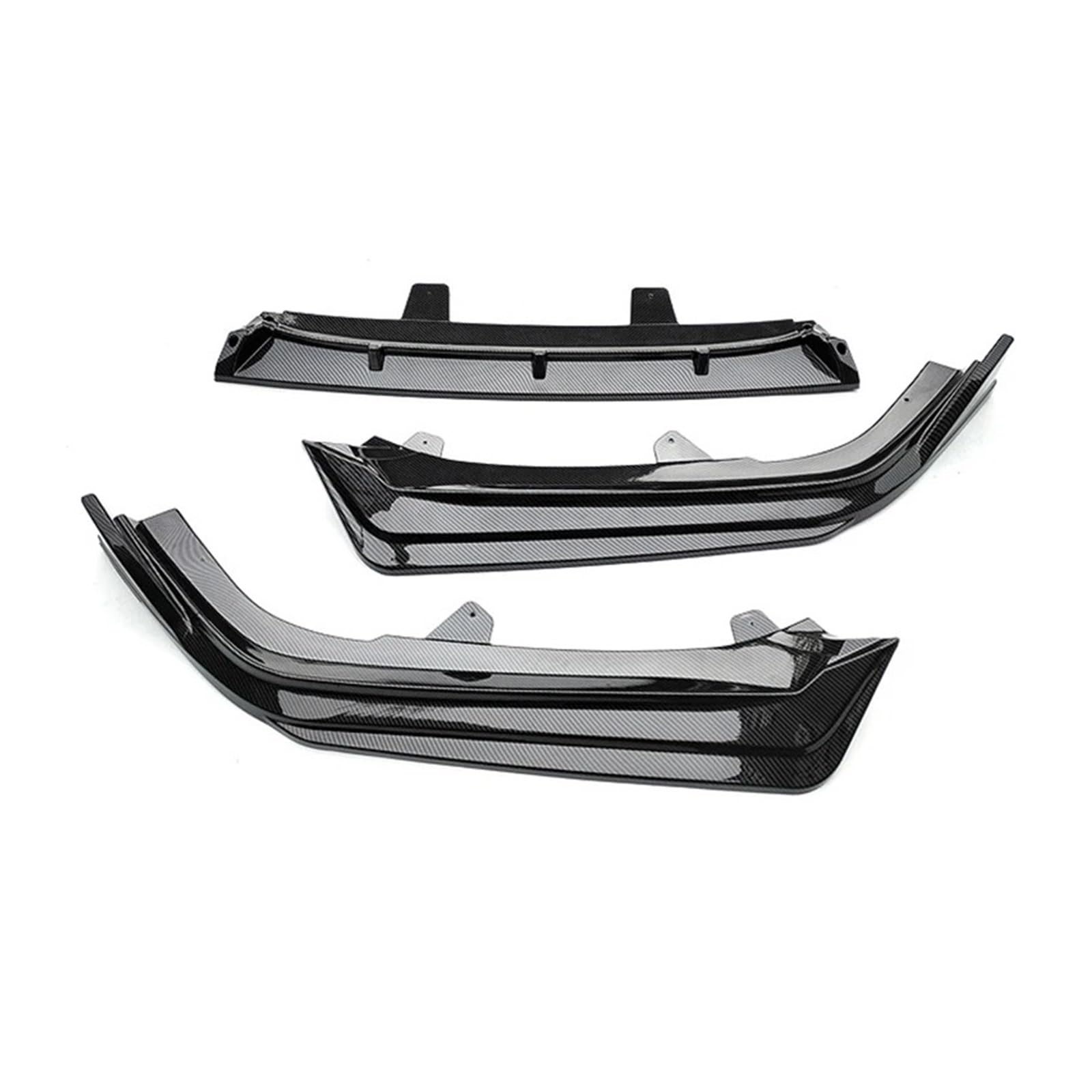 Frontspoiler Für Accord 10.5th Gen 2021-2022 Guards Body Kit Auto Auto Zubehör 3PCS 3D Front Stoßstange Lip Spoiler Splitter Flektor Auto Frontstoßstange(Carbon Look) von RFSHOP