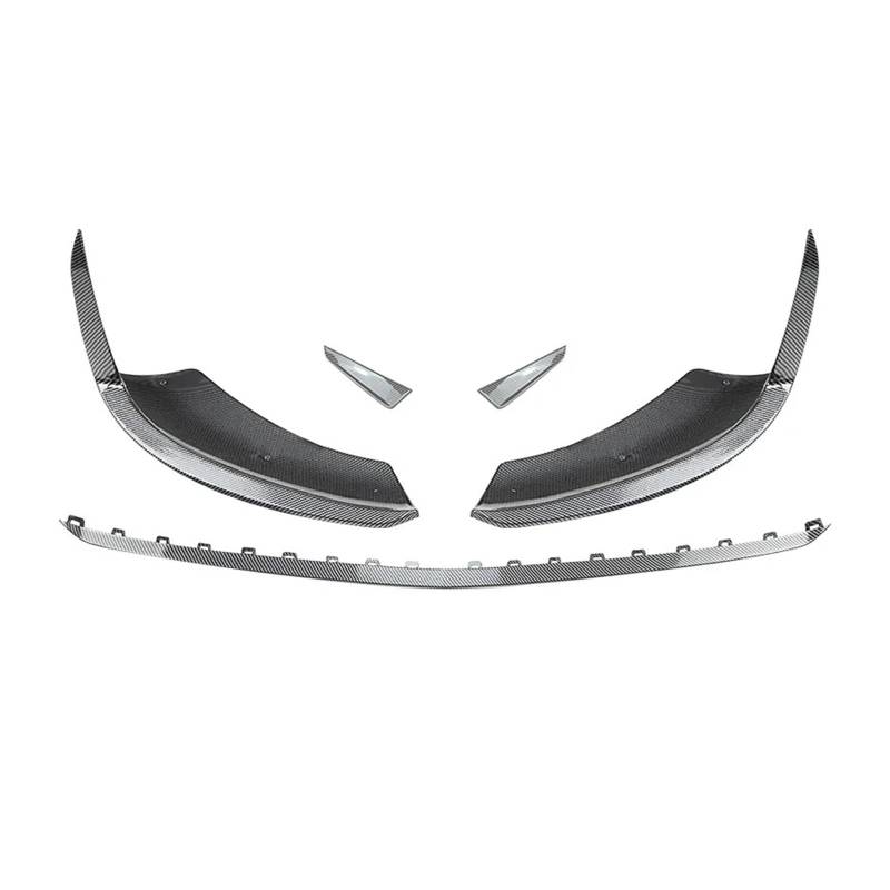Frontspoiler Für Benz A-Klasse W177 A180 A200 A35 A45 Für AMG 2023 2024 2025 Glänzend Schwarz Außenzubehör Frontschürze Spoiler Splitter Trim Auto Frontstoßstange(Carbon Look A B C) von RFSHOP