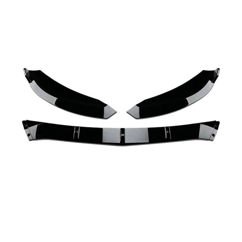 Frontspoiler Für Benz C Klasse W205 Splitter C300 C160 C200 C350e C260 Für AMG 2015-2018 2019 2020 2021 Glänzend Schwarz Carbon Fiber Auto Vorren Stoßfänger Lip Auto Frontstoßstange(Black 15-18) von RFSHOP