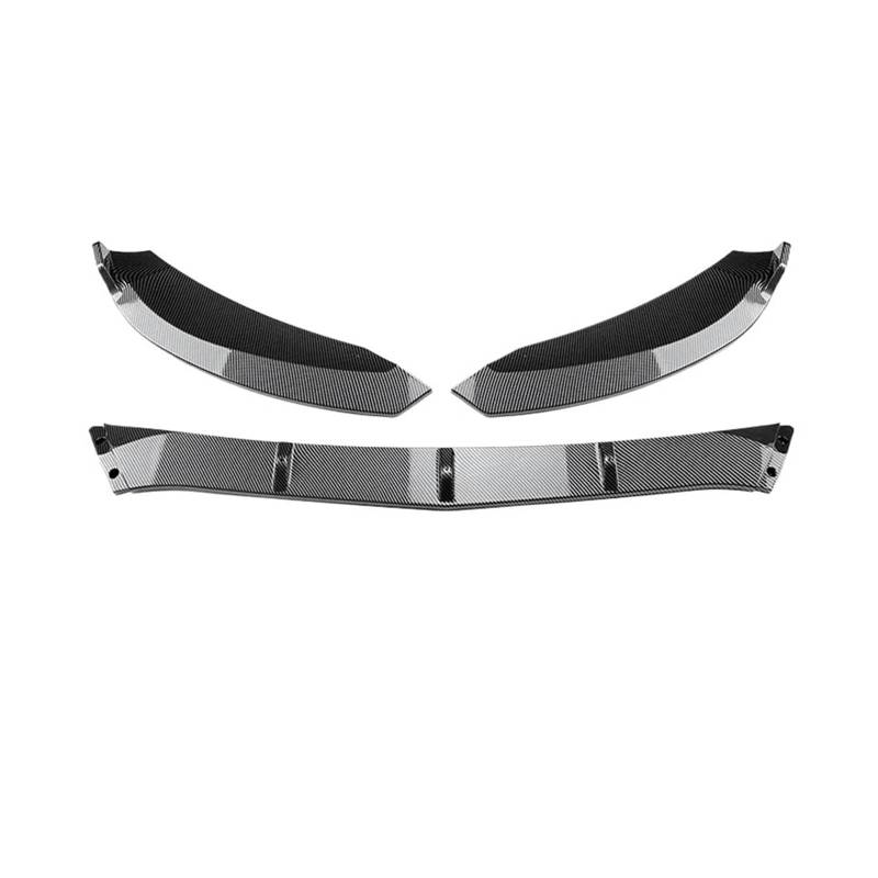 Frontspoiler Für Benz C Klasse W205 Splitter C300 C160 C200 C350e C260 Für AMG 2015-2018 2019 2020 2021 Glänzend Schwarz Carbon Fiber Auto Vorren Stoßfänger Lip Auto Frontstoßstange(Carbon 15-18) von RFSHOP