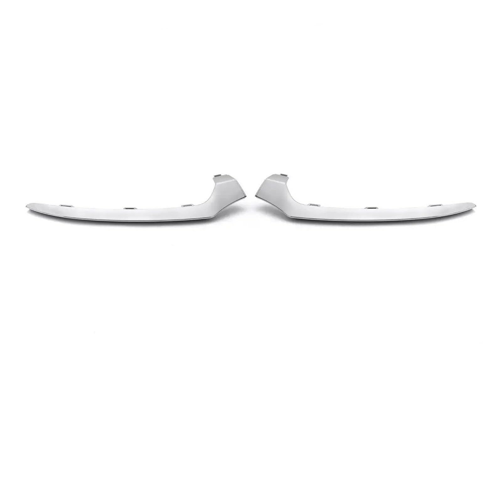 Frontspoiler Für Benz W205 C300 C400 C63 Für AMG 2015 2016 2017 2018 Chrom/Schwarz Auto Front Lower Bumper Lip Splitter Chrom Molding Cover Trim Auto Frontstoßstange(Chrome Left Right) von RFSHOP