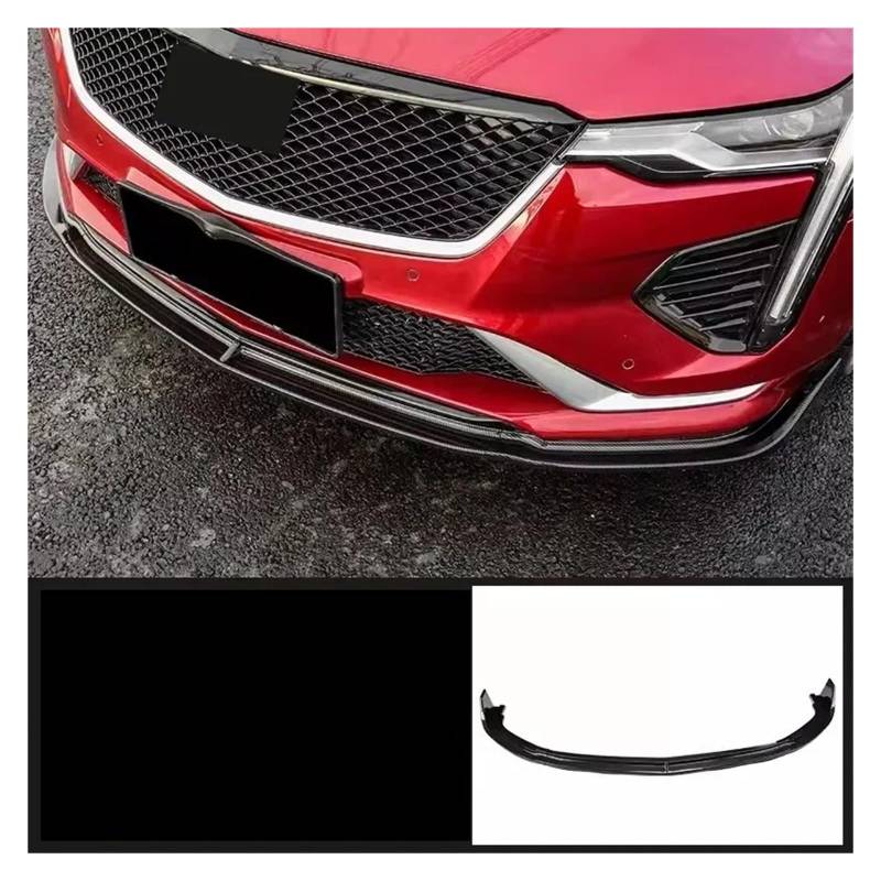 Frontspoiler Für Cadillac CT4 CT5 2020-2021 Modifizierte Kohlefaser Glanz Schwarz Auto Kleine Surround Frontschaufel Autozubehör Frontlippe Auto Frontstoßstange(Front Lip 6) von RFSHOP
