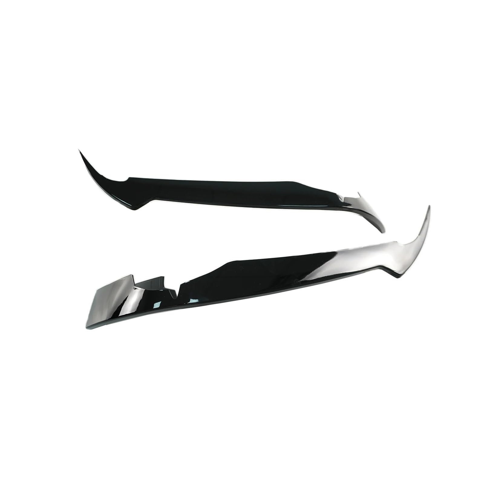 Frontspoiler Für Chevrolet Für Corvette C8 Stingray Z51 2020 2021 2022 2023 2024 Frontstoßstange Canard Wings Splitter Flossen EIN Paar Body Kit Autozubehör Auto Frontstoßstange(Glossy Black) von RFSHOP