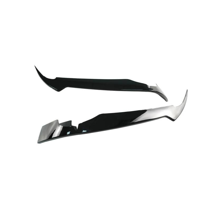 Frontspoiler Für Chevrolet Für Corvette C8 Stingray Z51 2020 2021 2022 2023 2024 Frontstoßstange Canard Wings Splitter Flossen EIN Paar Body Kit Autozubehör Auto Frontstoßstange(Glossy Black) von RFSHOP