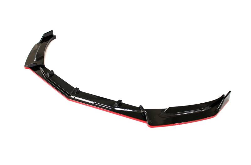 Frontspoiler Für Chevrolet Für Malibu XL 2016 2017 2018 2019 2020 2021 2022 Frontschaufel-Kotflügel Und Heckflügel-Autoscooter-Spoiler Autozubehör Auto Frontstoßstange(Black Red) von RFSHOP