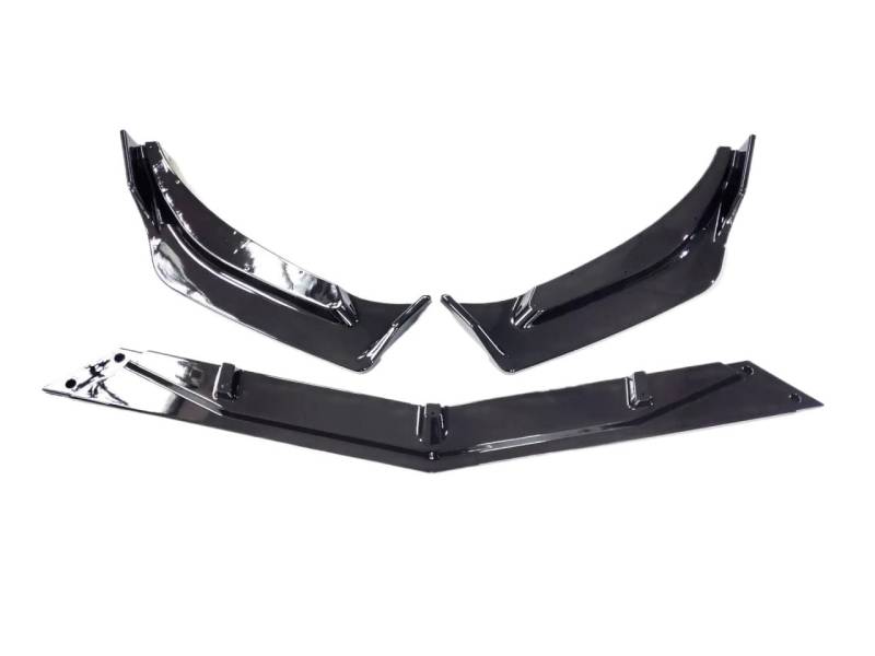 Frontspoiler Für Chevrolet Für Malibu XL 2016 2017 2018 2019 2020 2021 2022 Frontschaufel-Kotflügel Und Heckflügel-Autoscooter-Spoiler Autozubehör Auto Frontstoßstange(Bright Black1) von RFSHOP