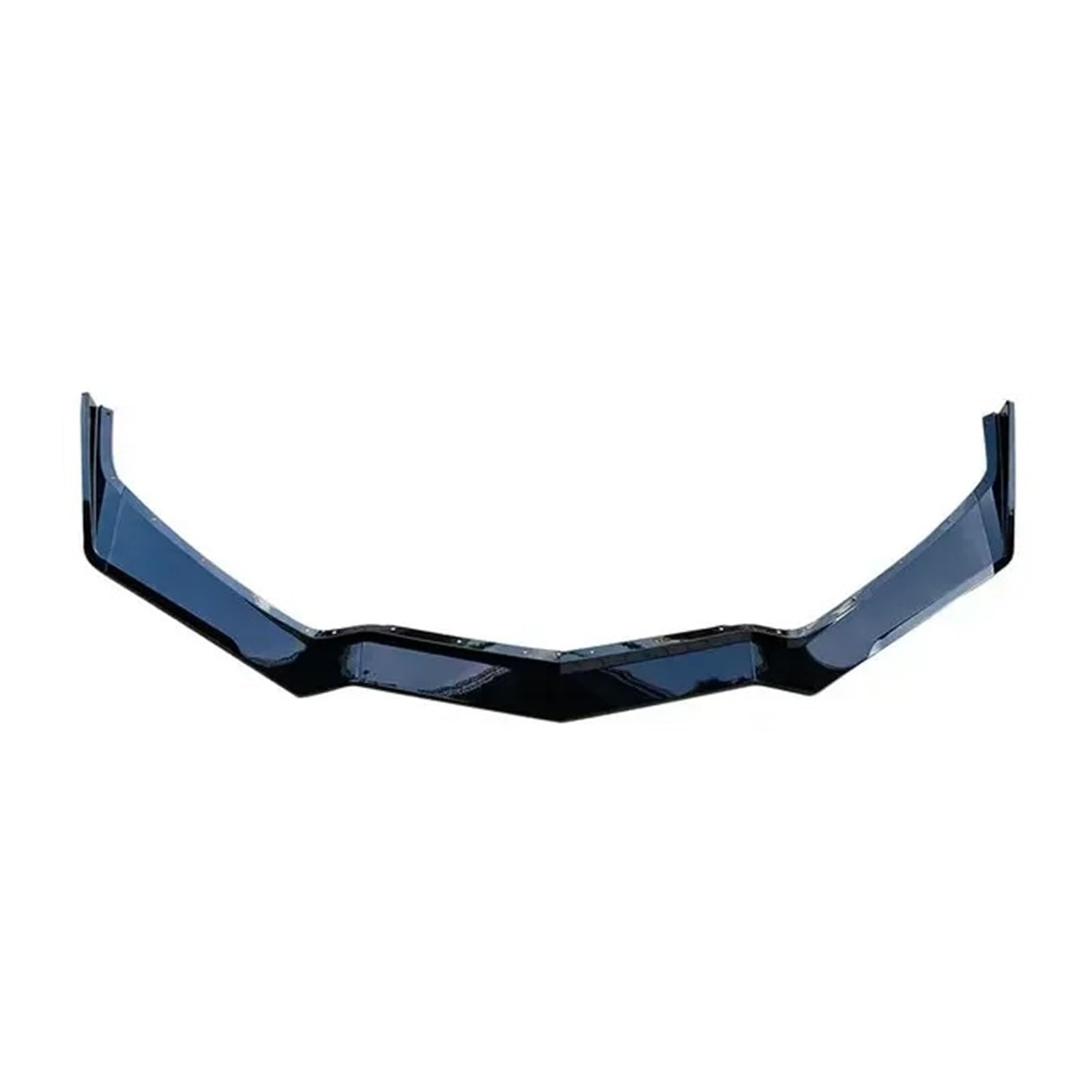 Frontspoiler Für Chevy Für Corvette C8 2020 2021 2022 5PCS Carbon Fiber Stil Glänzend Schwarz Spoiler Splitter Auto Zubehör Auto Vorre Stoßstange Lip Auto Frontstoßstange(Glossy Black) von RFSHOP