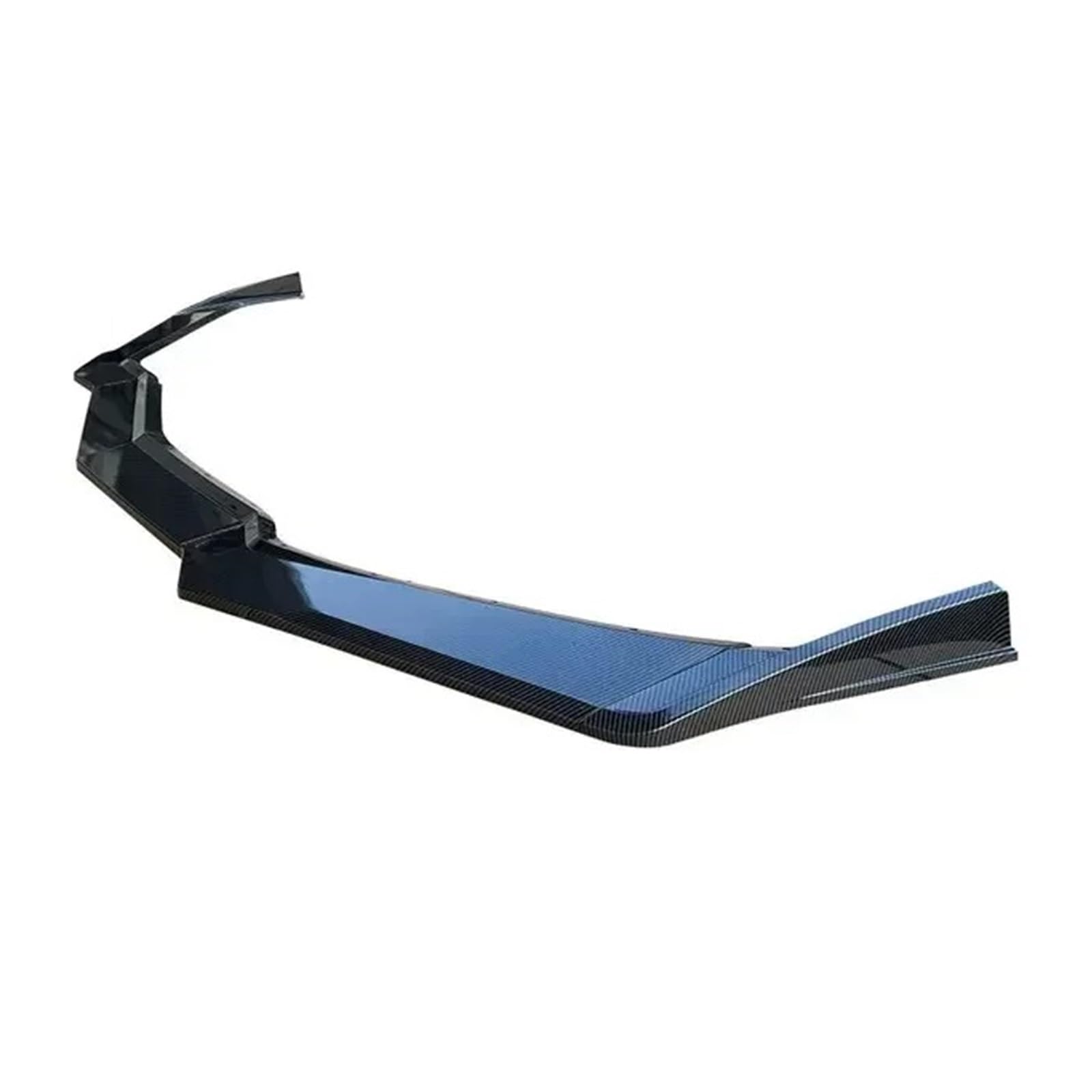 Frontspoiler Für Chevy Für Corvette C8 2020 2021 2022 5PCS Carbon Fiber Stil Glänzend Schwarz Spoiler Splitter Auto Zubehör Auto Vorre Stoßstange Lip Auto Frontstoßstange(Kohlefaser-Stil) von RFSHOP