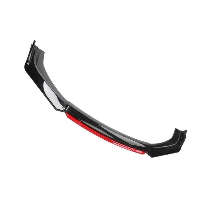 Frontspoiler Für Civic Auto Vorderen Stoßfänger Lip Spoiler Splitter Diffusor Körper Kit Trim Air Dam Canard Auto Frontstoßstange(Gloss Black and Red) von RFSHOP