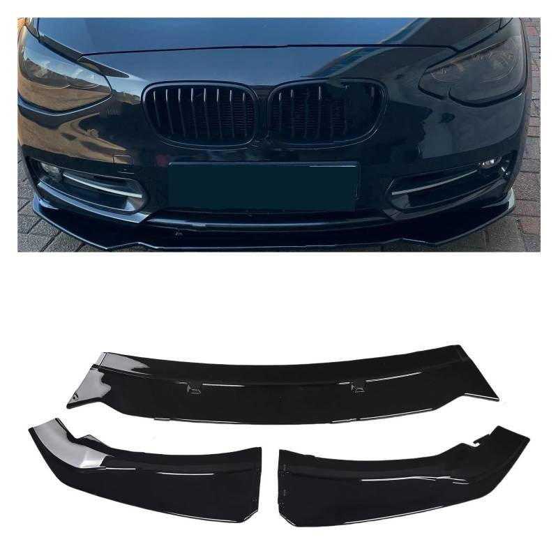 Frontspoiler Für F20 116d 116i 118i 120i 120d 2011 2012 2013 2014 2015 2016 2017 2018 2019 Nicht Sport Bodykits Frontschürze Lip Spoiler Splitter Diffusor Auto Frontstoßstange(11-14) von RFSHOP