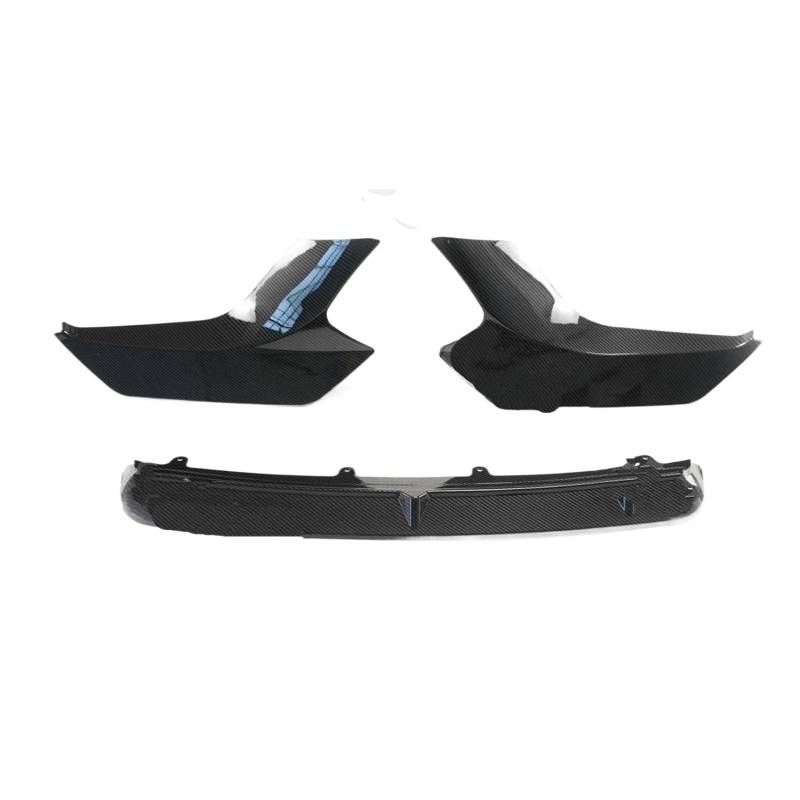 Frontspoiler Für F87 Für M2 Wettbewerb 2016 2017 2018 2019 2020 Spoiler Splitter Auto Zubehör Body Kit Glänzend Schwarz Front Stoßstange Lip Auto Frontstoßstange(Kohlefaser-Stil) von RFSHOP