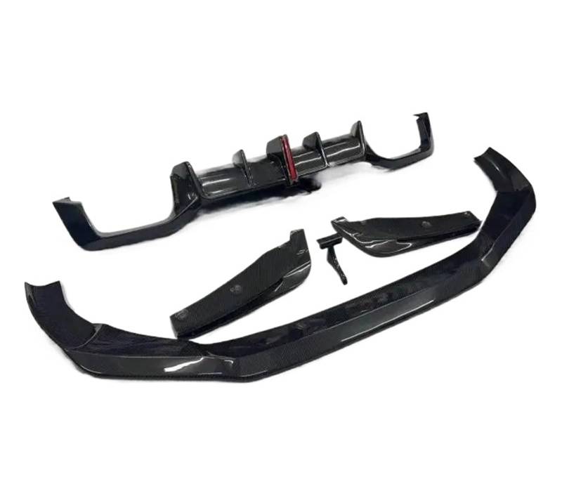 Frontspoiler Für F98 X4M 2018 2019 2020 2021 Carbon Fiber HECKSPOILER & Front Lip & HECKSTOßSTANGE DIFFUSOR & Seite KÖRPER RÖCKE KIT Auto Frontstoßstange(Lip Diffuser) von RFSHOP