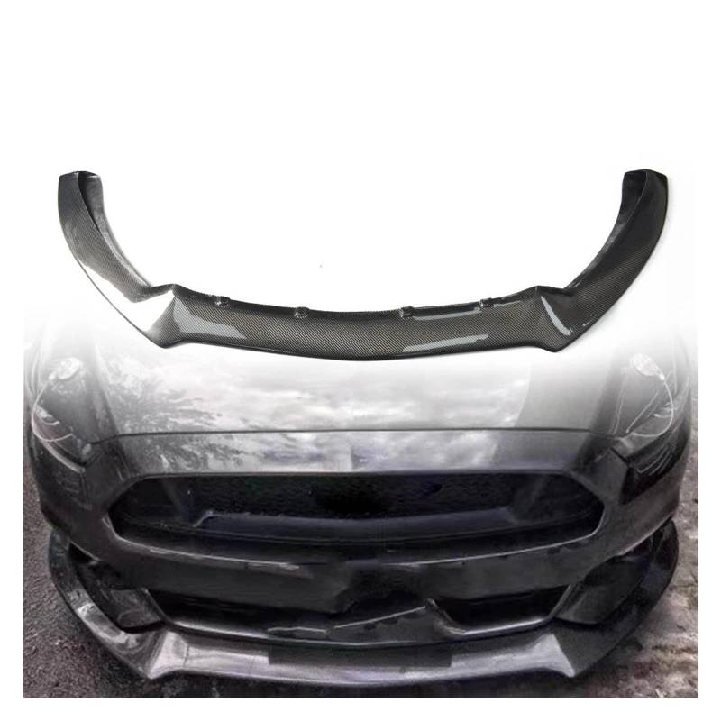 Frontspoiler Für Ford Für Mustang 2018 2019 2020 2021 Carbon Fiber Car Front Stoßstange Splitter Lip Spoiler Diffusor Protector Schutz Auto Frontstoßstange von RFSHOP