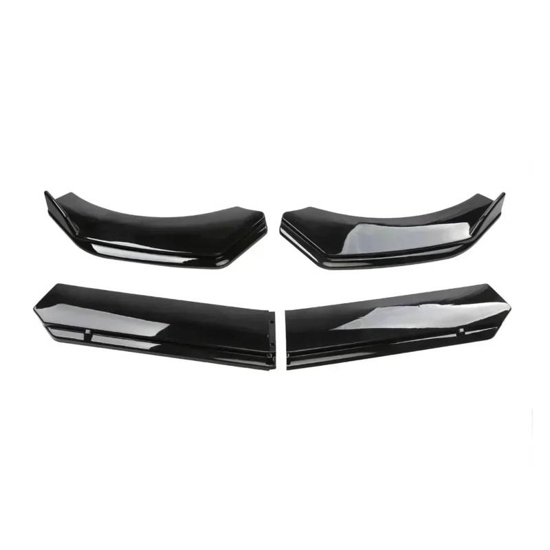 Frontspoiler Für Ford Für Mustang GT Shelby GT500 Unterer Kinndiffusor Spoiler Splitter Body Kit Stoßstangenlippenschutz Schwarze Auto-Frontstoßstangenlippe Auto Frontstoßstange(Gloss Black) von RFSHOP