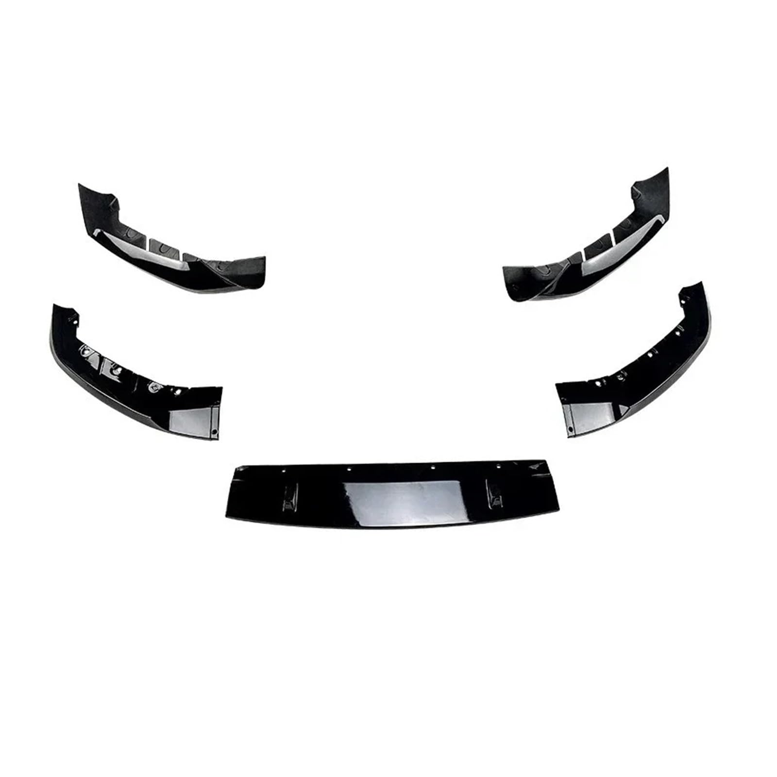 Frontspoiler Für G30 G31 Sport 5X 2017 2018 2019 2020 Zubehör Auto Vorderen Stoßfänger Lip Spoiler Body Kit Tuning Splitter Diffusor Glänzend Schwarz Auto Frontstoßstange(Gloss Black) von RFSHOP