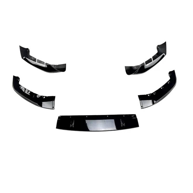 Frontspoiler Für G30 G31 Sport 5X 2017 2018 2019 2020 Zubehör Auto Vorderen Stoßfänger Lip Spoiler Body Kit Tuning Splitter Diffusor Glänzend Schwarz Auto Frontstoßstange(Gloss Black) von RFSHOP