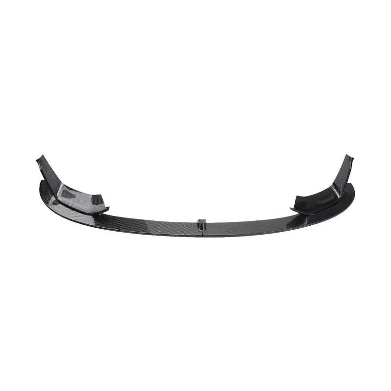 Frontspoiler Für M3 F80 Für M4 F82 F83 2015-2016 2017 2018 2019 2020 MP Style Auto Frontstoßstange Lip Splitter + Seitensplitter Coner Carbon Fiber Glossy Black Auto Frontstoßstange(Kohlefaser-Optik von RFSHOP