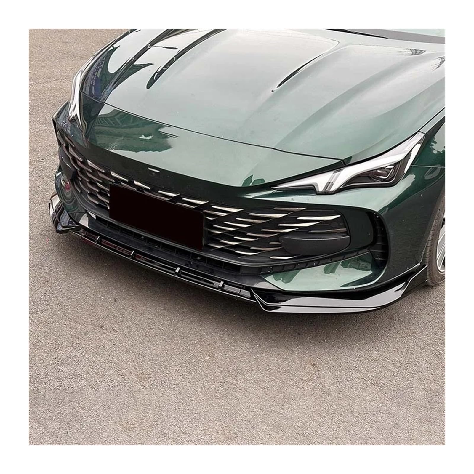 Frontspoiler Für MG 2023-2024 MG7 Frontstoßstange Lip Separator ABS Material DREI Abschnitte Schutz Spoiler Auto Teile Auto Frontstoßstange(Bright Black) von RFSHOP