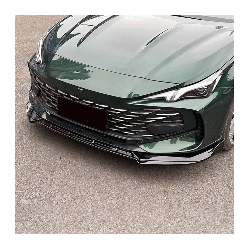 Frontspoiler Für MG 2023-2024 MG7 Frontstoßstange Lip Separator ABS Material DREI Abschnitte Schutz Spoiler Auto Teile Auto Frontstoßstange(Bright Black) von RFSHOP
