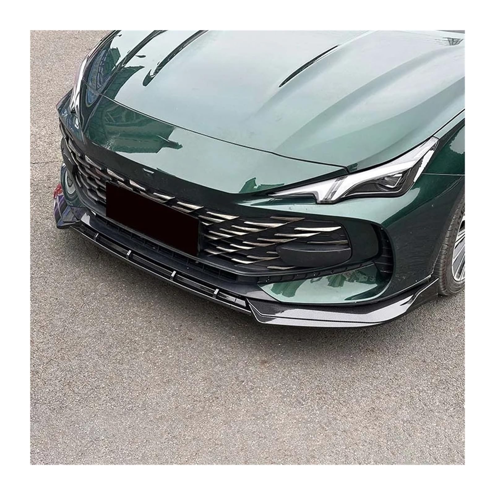 Frontspoiler Für MG 2023-2024 MG7 Frontstoßstange Lip Separator ABS Material DREI Abschnitte Schutz Spoiler Auto Teile Auto Frontstoßstange(Carbon Fiber Pattern) von RFSHOP