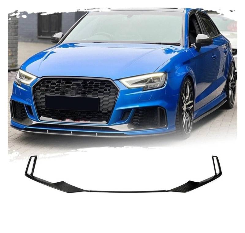 Frontspoiler Für RS3 Limousine 2017 2018 2019 2020 2021 Auto Front Body Kits Splitter Dry Carbon Auto Front Bumper Lip Spoiler Air Vent Schneit Koration Auto Frontstoßstange von RFSHOP