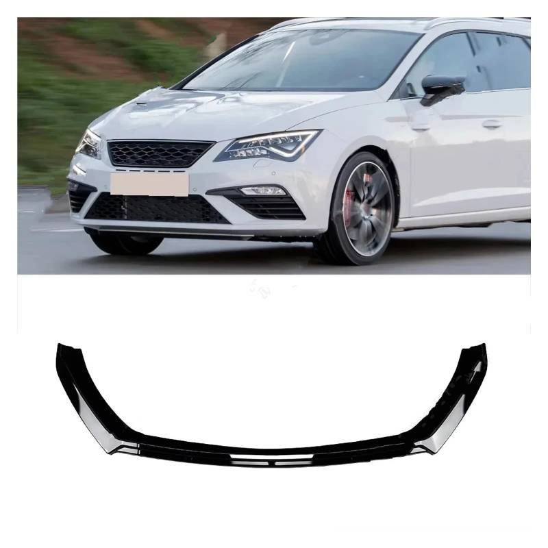Frontspoiler Für Seat Für Leon 3 MK3 MK3.5 5F Für TDI Für TSI ST 2012-2018 2019 Body Kit Tuning Zubehör Auto Frontstoßstange Lip Splitter Diffusor Nachrüstung Auto Frontstoßstange(Type C Gloss Black von RFSHOP