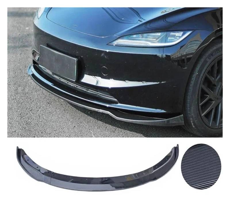 Frontspoiler Für Tesla Für Highland Für Mol3 2024 Flektor Frontstoßstange Lippe Kinnschutz Verkleidung Styling Abckung Modifiziertes Body Kit Diffusor Zubehör Auto Frontstoßstange(Bright Carbon) von RFSHOP
