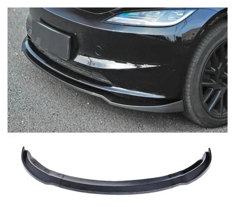 Frontspoiler Für Tesla Für Highland Für Mol3 2024 Flektor Frontstoßstange Lippe Kinnschutz Verkleidung Styling Abckung Modifiziertes Body Kit Diffusor Zubehör Auto Frontstoßstange(Matt-schwarz) von RFSHOP