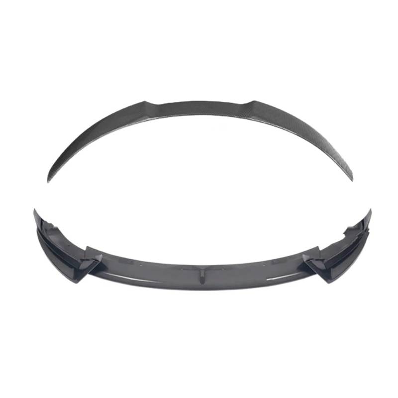 Frontspoiler Für Tesla Für Moll 3 Highland 2017-2019 2020 2021 2022 2023 2024 Frontschürzenlippe Glänzend Schwarz Carbon Sport Spoiler Auto Zubehör AD Frontlippe Auto Frontstoßstange(New3 gcf Set) von RFSHOP
