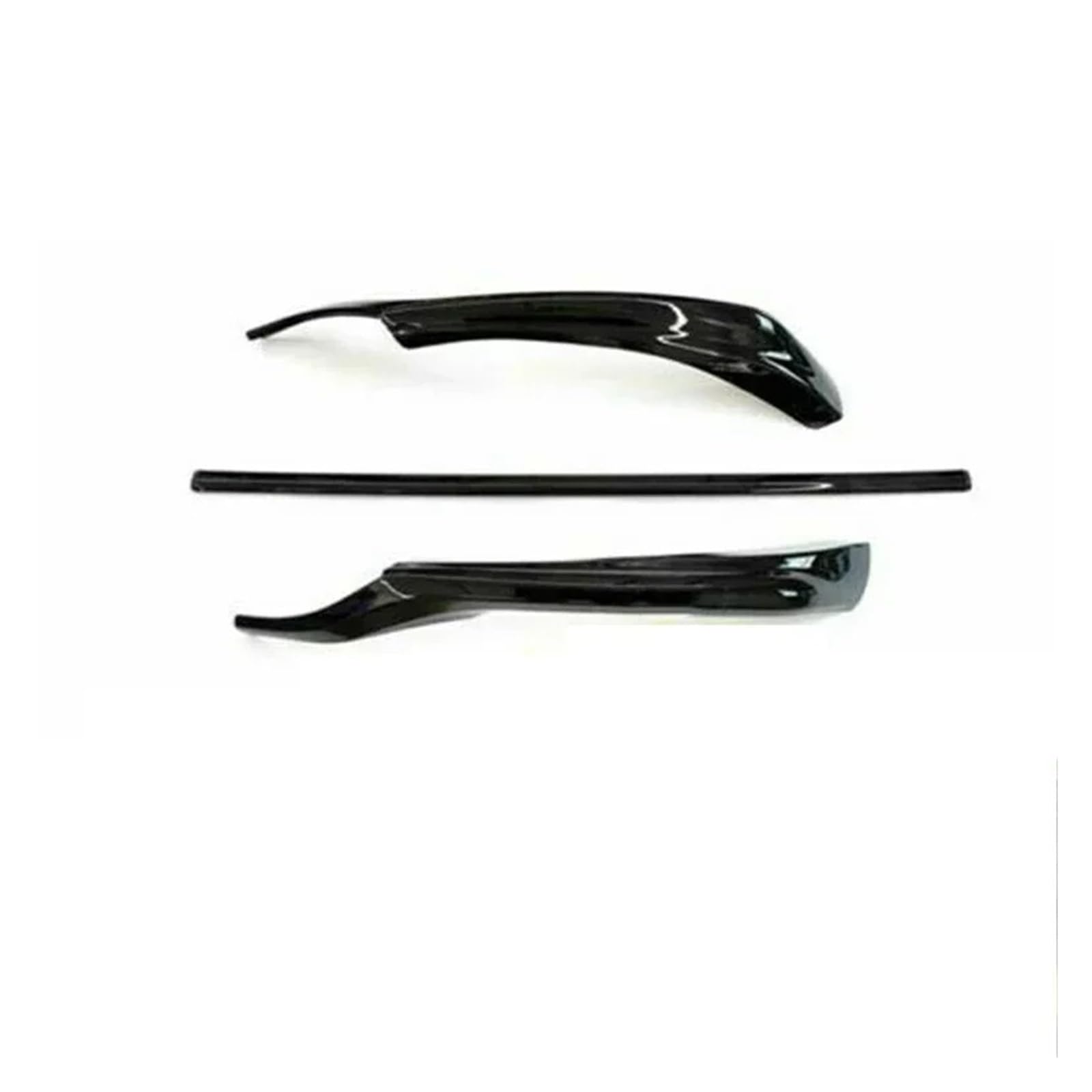 Frontspoiler Für Toyota Für Camry SE XSE 2021 2022 Chrom Glänzend Schwarz Ersatzteile Frontstoßstange Formabdeckung Verkleidung Autozubehör Auto Frontstoßstange(3pcs Glossy Black) von RFSHOP