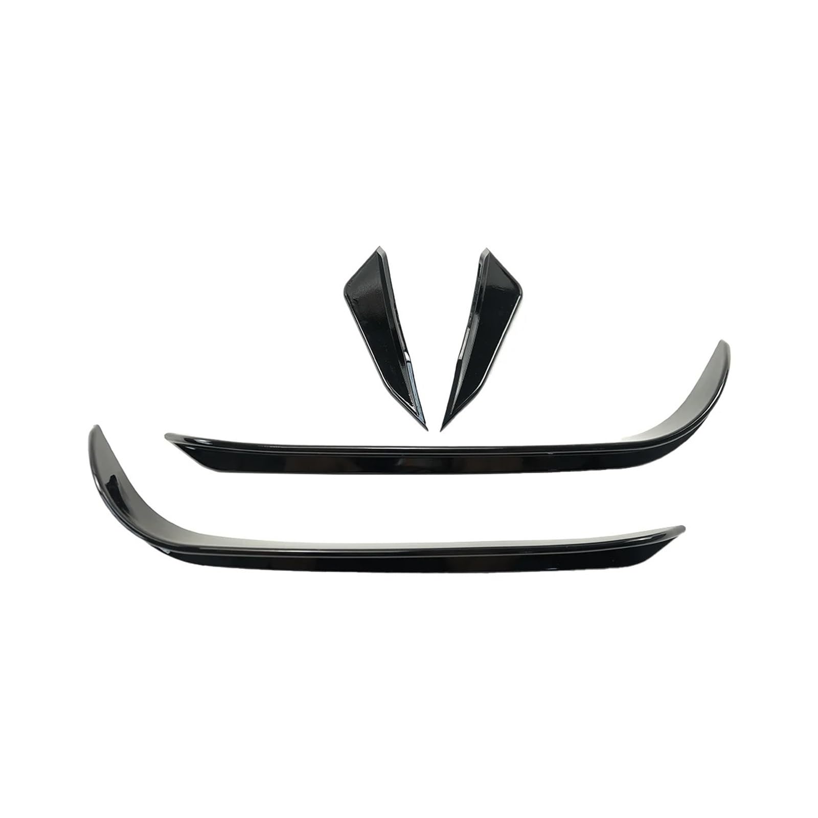 Frontspoiler Für VW Für Golf MK7 7 R 2013 2014 2015 2016 Frontstoßstange Aero Kit SI Canard Wings RevoZport Style Auto Außenzubehör Auto Frontstoßstange(Type B Carbon Look) von RFSHOP