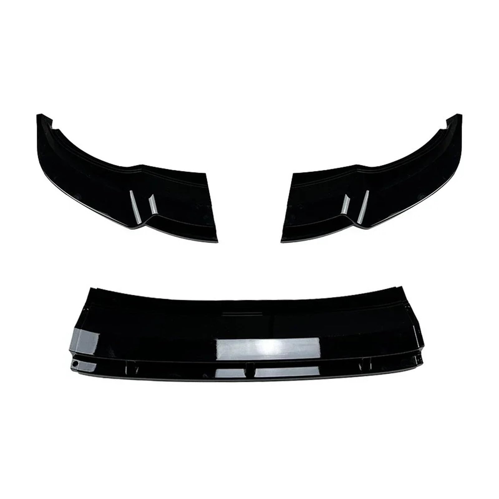 Frontspoiler Für VW Für Tiguan Für Rline 2012-2017 2018 2019 2020 2021 2022 2023 Frontschürze Spoilerlippe Autozubehör Teile Splitter Body Kit Schutzfolie Auto Frontstoßstange(Glossy Black) von RFSHOP